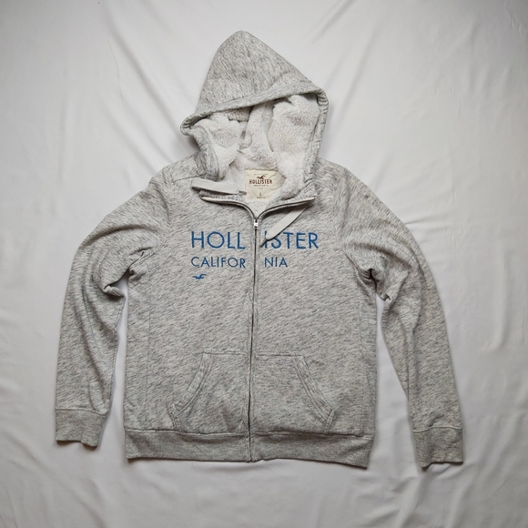 Hollister Tops - Hollister Embroidered Sherpa - Lined Hoodie